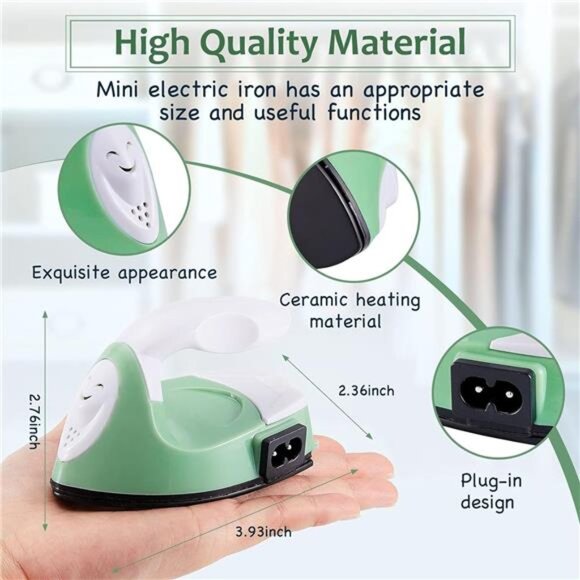 Mini Craft Iron Mini Heat Press Small Portable Tiny Iron with Charging - Picture 2 of 7